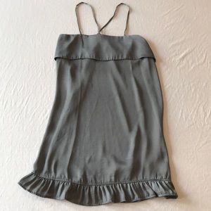 Anthropologie Gray Slip Dress